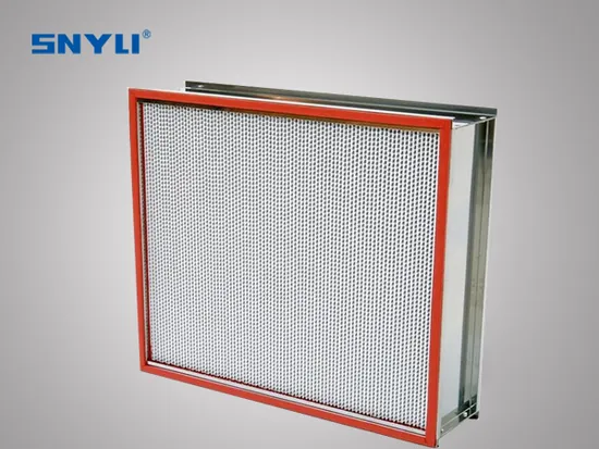 Stainless Steel Paint Booth Filter High Temperature HEPA Filter H13 H14, 250 350°C Heat Resistant for Industrial Oven and Sterilization Tunnel